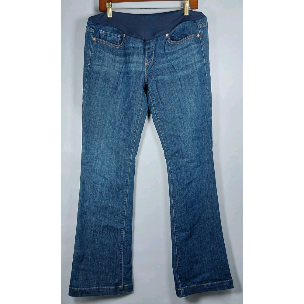 Gap Maternity 1969 Bootcut Wide Leg Long & Lean Jeans Size 29/8L Dark‎ Wash